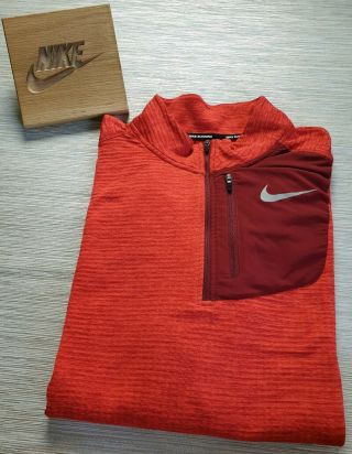 ❣genuine❣ Mens Nike Running Tracksuit Top Jumper Jacket Hoodie Size Xl Xxl 2xl