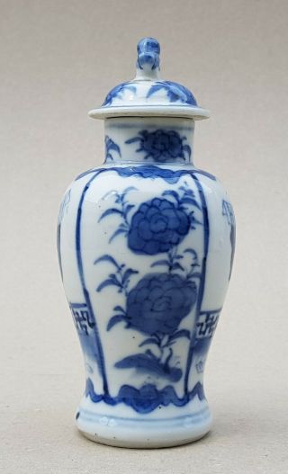 18TH / 19TH C ANTIQUE CHINESE BLUE AND WHITE PORCELAIN VASE,  LONG ELIZA 4
