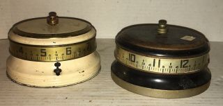 2 - Lux Mystery Rotary Ribbon Tape Measure Clock Annular Art Deco Novelty