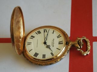Vintage Swiss Made Andre Rivalle 17j Hunter Case Pocket Watch