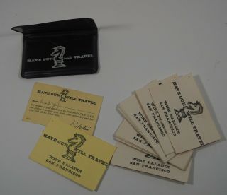 Vintage 1958 " Have Gun Will Travel " Paladin Fan Club Wallet 22 Cards Membership