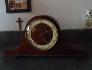 Vintage German Mantle Clock Wind Up & C.  Rosenfeld Ergo Has Key.