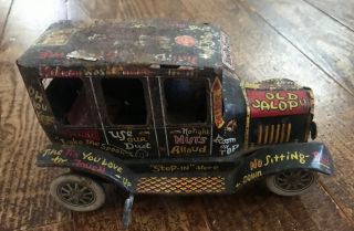 Vintage Marx Old Jalopy Tin Wind Up Toy C1950 