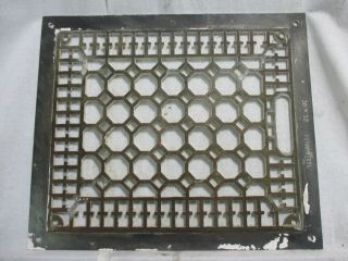 Antique Vintage Craftsman Cast Heat Grate Register Vent Architectural Salvage y 8