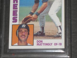 1984 Topps DON MATTINGLY Rookie Baseball Card 8 Gem Grading 10 Gem RC$ 3