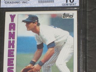 1984 Topps DON MATTINGLY Rookie Baseball Card 8 Gem Grading 10 Gem RC$ 4