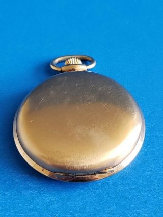 Vintage Phillipe Monet Wind Up Day Date Pocket Watch 17 jewels Incabloc Swiss 3