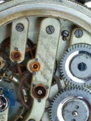 VINTAGE SCHMID POCKET WATCH MOVEMENT FOR PARTS/REPAIRS 2