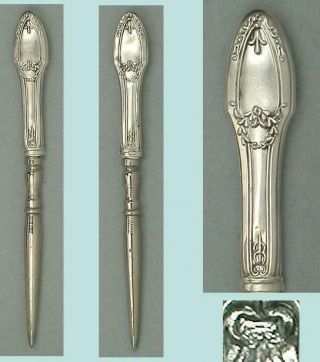 Antique French Silver Stiletto / Awl Circa 1890