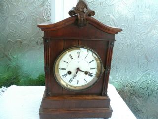 Antique,  Hac Mantle Clock,  But Needs Attention.