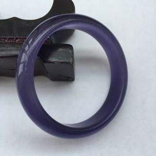 60mm Chinese Natural Purple Lavender Nephrite Jade/ Gems Bracelet Bangle