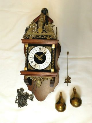 Dutch Antique Nu Elck Syn Sin Wall Clock Made In Holland