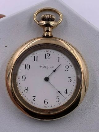 1899 Elgin 206 M2 75 Class 6 Size 7 Jewel Gold Filled Pocket Watch