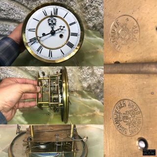 Vtg Antique Germaney Gustav Becker Vienna Strikes Clock Movement