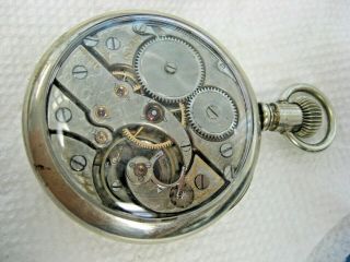 Antique Invar 21 Jewel Pocket Watch 50 Mm 16 Size Running