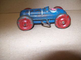 Very Rare Made In Occupied Japan Small Tin Toy Race Car - 3 Inch Long - Windup