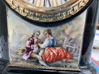 Lauris Gilt And Painted French Style Mantel Clock 4