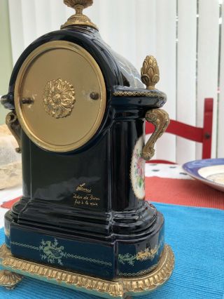 Lauris Gilt And Painted French Style Mantel Clock 7