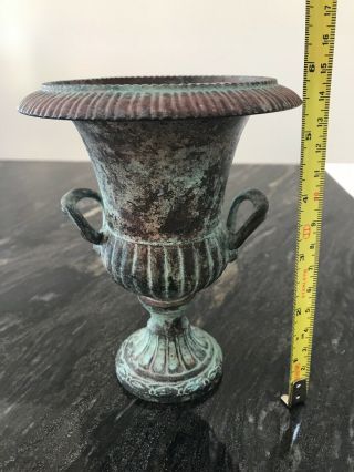 Miniature cast iron vase urns garden flower pots 0.  6kg 7