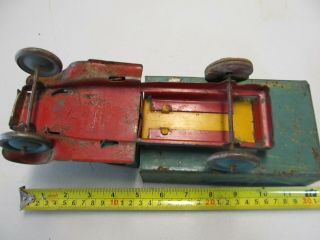 Metalcraft Vintage Toy Dump Truck Stamped Steel Pressed Steel 1930 ' s 1940 ' s 6