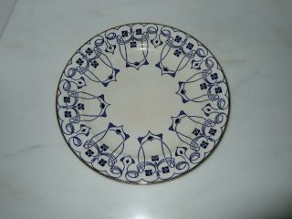 Rare Antique Buffalo Pottery Lucern Pattern Plate 9” Diameter Arts & Crafts 2