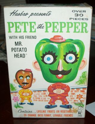 Vintage 1964 Pete The Pepper And Mr.  Potato Head In Very Good Box