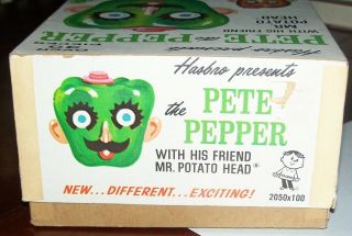 Vintage 1964 Pete the Pepper and Mr.  Potato Head in Very Good Box 6