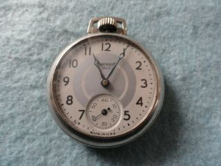 Ingersoll Buck Vintage Mechanical Wind Up Pocket Watch - Runs Slow