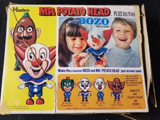 Vintage Hasbro Mr.  Potato Head And Friends Bozo The Clown Box
