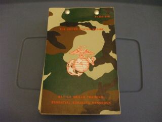 United States Marine Battle Skills Training/essential Subject Handbook P1500.  44b