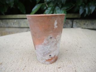 10 Old Hand Thrown Terracotta Plant Pots 2.  75 