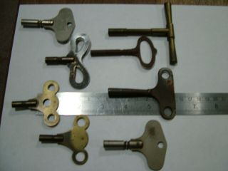 Antique / Vintage Clock Keys - Various Sizes