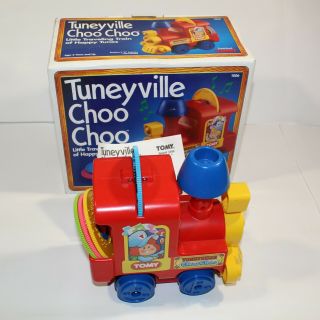 Vintage Tomy Tuneyville Choo Choo Train 4 Records