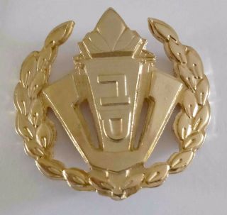 Gold Platted Prison Service Officer 