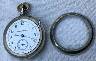 Antique Hampten Watch Co.  17 Jewels Lever Set Pocket Watch 3