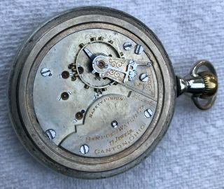 Antique Hampten Watch Co.  17 Jewels Lever Set Pocket Watch 7