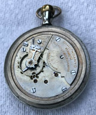 Antique Hampten Watch Co.  17 Jewels Lever Set Pocket Watch 8
