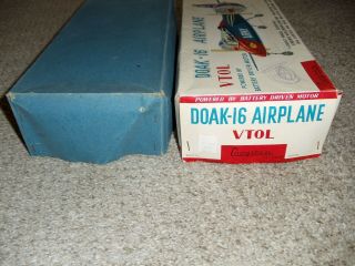 Rare Vintage CRAGSTAN Toys Japan DOAK - 16 ARMY Airplane VTOL BOX 40271 4