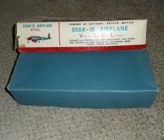 Rare Vintage CRAGSTAN Toys Japan DOAK - 16 ARMY Airplane VTOL BOX 40271 6