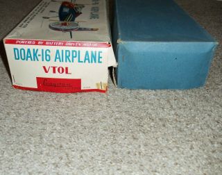 Rare Vintage CRAGSTAN Toys Japan DOAK - 16 ARMY Airplane VTOL BOX 40271 8