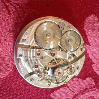 Antique 1901 Waltham Riverside Model 1899 Pocket Watch Movement Runs 16s 17j 5