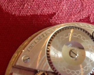 Antique 1901 Waltham Riverside Model 1899 Pocket Watch Movement Runs 16s 17j 7
