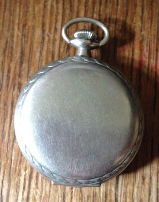 Vtg/Antique Elgin Nickel Pocket Watch - - not running 3