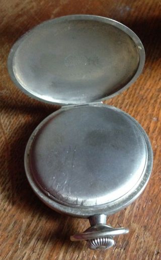 Vtg/Antique Elgin Nickel Pocket Watch - - not running 6