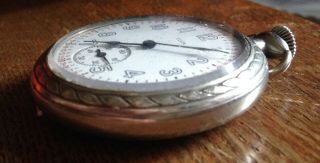 Vtg/Antique Elgin Nickel Pocket Watch - - not running 7
