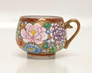 Antique Japanese Porcelain Tea Cup Lithopane Demitasse Teacup GEISHA GIRL In Cup 2