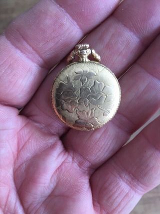 Vintage Mondaine 17 Jewels Incabloc pocket watch ornate gold filled Well 3