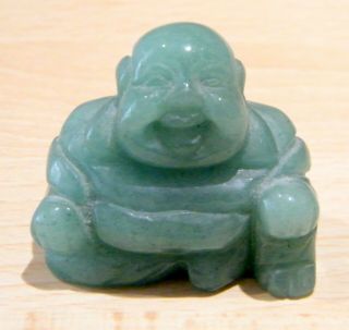 Green Jade Buddha Figurine