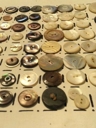 Antique & Vintage Buttons - Mother of Pearl,  Abalone,  Shell - Various Sizes LOT7 4
