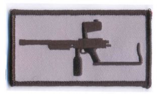 Pump Paintball Patch - 3.  5 " X 1.  5 " Hook & Loop Backing Sniper 2 Autococker
